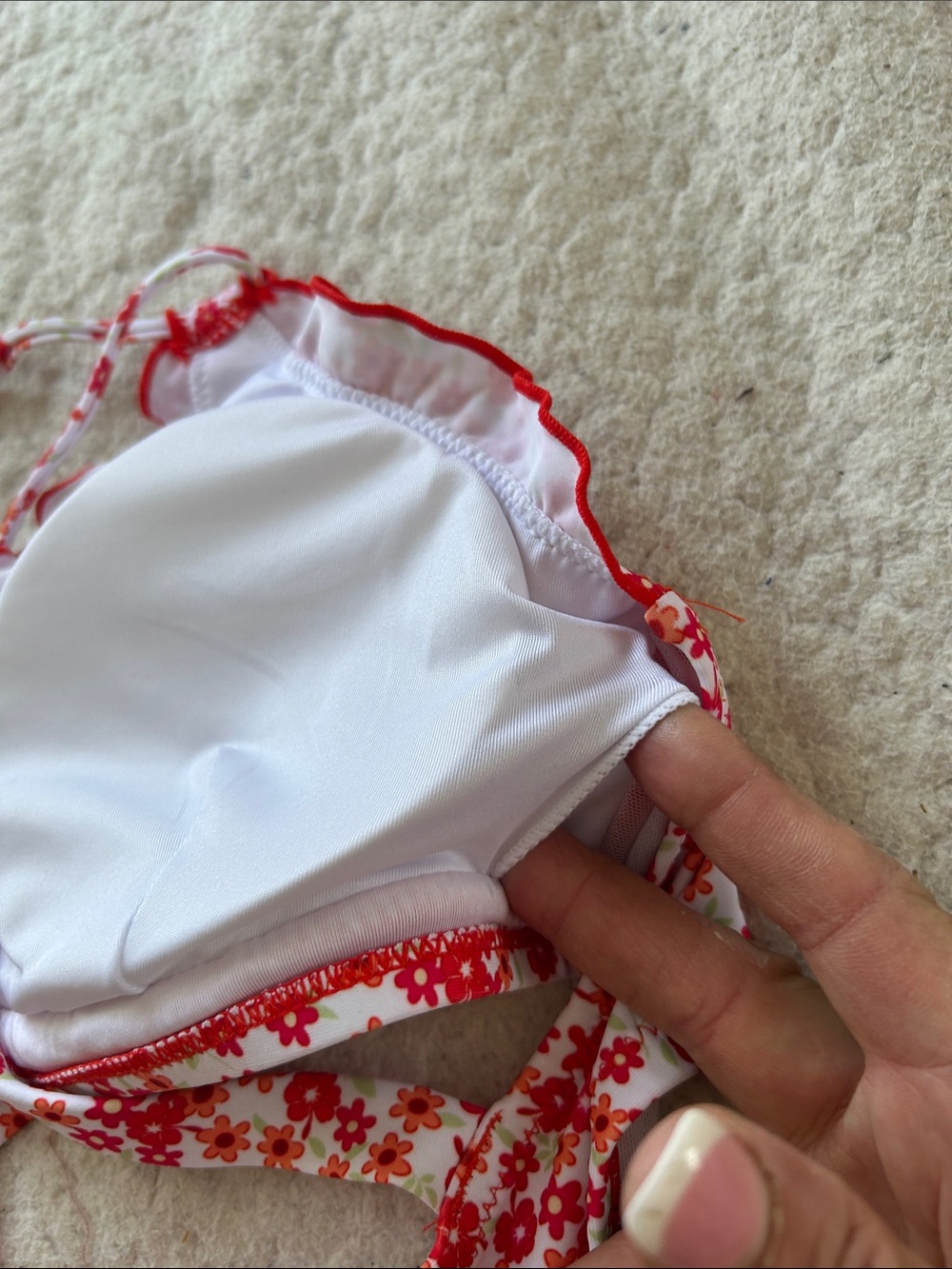 Hanna Nikole Floral Red High-Waist Bikini Set - Picture 8 of 10